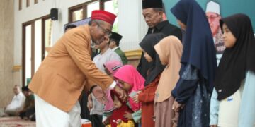 LDII Kabupaten Bekasi Gandeng Pengusaha Santuni Ratusan Anak Yatim di Bulan Ramadan