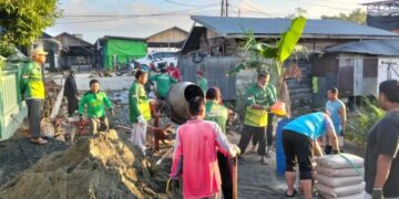 LDII Sangkuriman Paser Bangun Jalan Desa dengan Swadaya Warga
