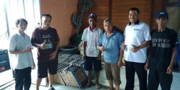 Dukung Pembangunan Balai Desa Solog, LDII Gotong Rotong Berikan Bahan Bangunan