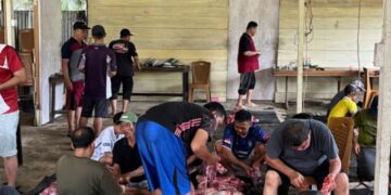 LDII Bahar Selatan Distribusikan Daging Kurban kepada Masyarakat Sekitar
