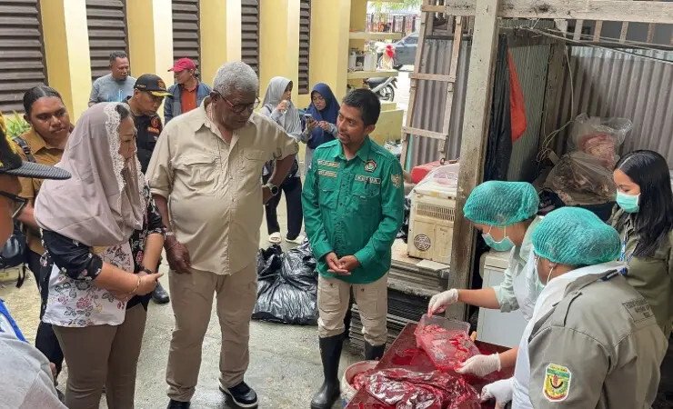 Bupati Mimika Tinjau Lokasi Penyembelihan, Apresiasi Manajemen Kurban LDII