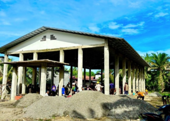Warga LDII Pasangkayu Gotong Royong Bangun Gedung Serbaguna