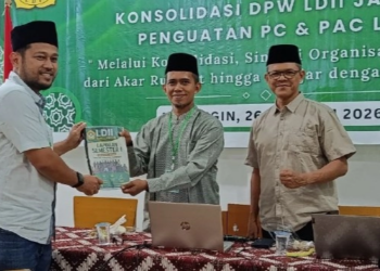 LDII Kabupaten Sarolangun Serahkan Laporan Semester I pada DPW LDII Jambi