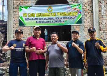 LDII Peninjauan Gelar Kerja Bakti di Masjid Negeri Agung