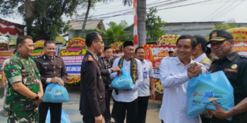 Polsek Sepatan Gelar HUT Ke-80 Bhayangkara, Senkom Mitra Polri Hadir Berikan Dukungan