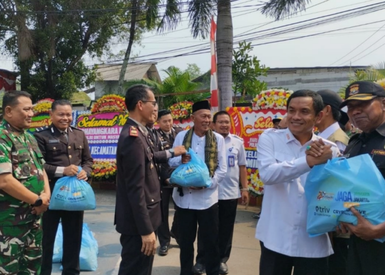 Polsek Sepatan Gelar HUT Ke-80 Bhayangkara, Senkom Mitra Polri Hadir Berikan Dukungan