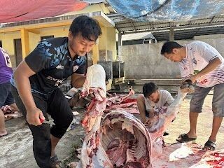 LDII Cikupa Sembelih 15 Sapi dan 11 Kambing, Distribusikan 1.400 Kantong Daging