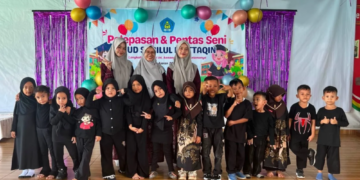 PAUD Sabilul Muttaqin Prabumulih Gelar Pentas Seni dan Pelepasan Angkatan Pertama