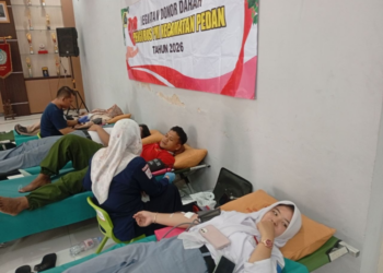 PMI Pedan Gelar Donor Darah, Libatkan Relawan dari TNI, SENKOM, LDII hingga Pelajar