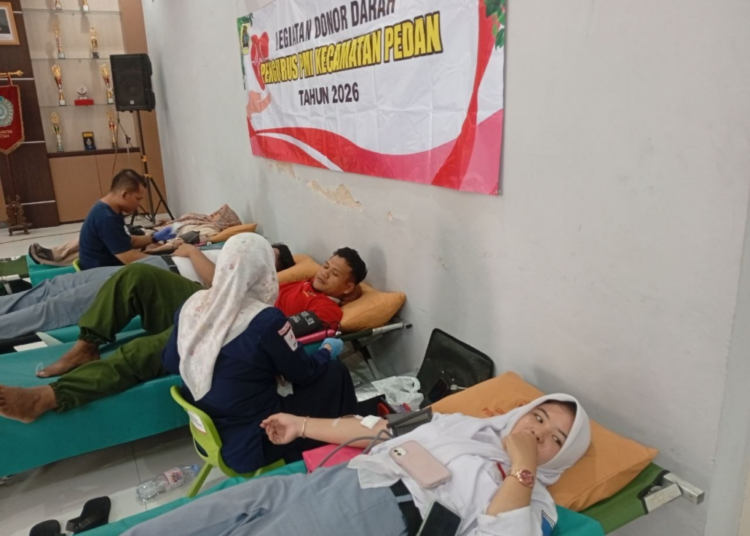 PMI Pedan Gelar Donor Darah, Libatkan Relawan dari TNI, SENKOM, LDII hingga Pelajar
