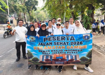 Warga LDII Petojo Utara Ikuti Jalan Sehat Milad DMI ke-54