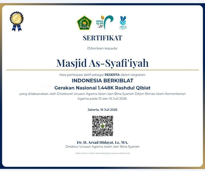 LDII Tarik Ikuti Rashdul Qiblah Kemenag RI untuk Presisi Arah Kiblat