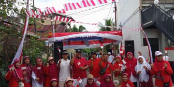 Warga LDII Koto Panjang Ikuti Jalan Sehat Sambut HUT ke-81 RI