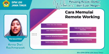 LDII Jawa Timur Gelar Webinar Keterampilan Kerja Remote untuk Cetak Entrepreneur Muda