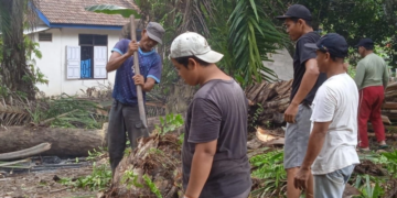 LDII Marga Manunggal Jaya Gotong Royong Siapkan Lahan Masjid