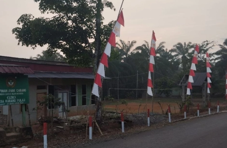 Semarak Bulan Kemerdekaan RI, LDII Bengkulu Pasang Bendera Merah Putih