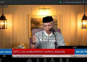 LDII Sarolangun Gelar Pengajian Hibrid, Ajak Warga Bersyukur dan Gemar Bersedekah