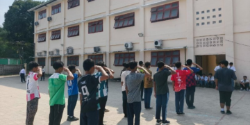 Jelang HUT ke-81 RI, Siswa Tri Sukses Jambi Fokus Berlatih Paskibra