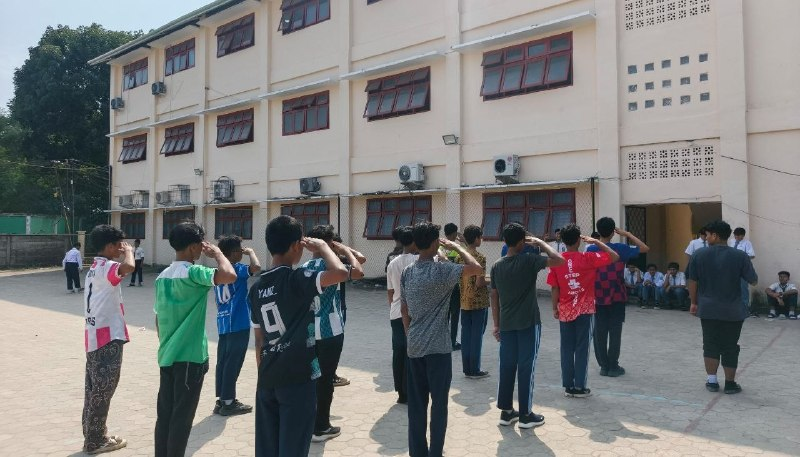 Jelang HUT ke-81 RI, Siswa Tri Sukses Jambi Fokus Berlatih Paskibra
