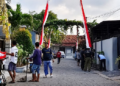 Warga LDII Banyuwangi Gotong Royong Sambut HUT Ke-81 RI