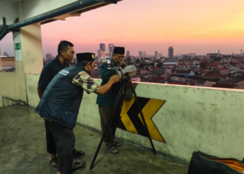 LDII Surabaya Amati Hilal Rabiulawal 1448 H, Terhalang Kabut Tebal