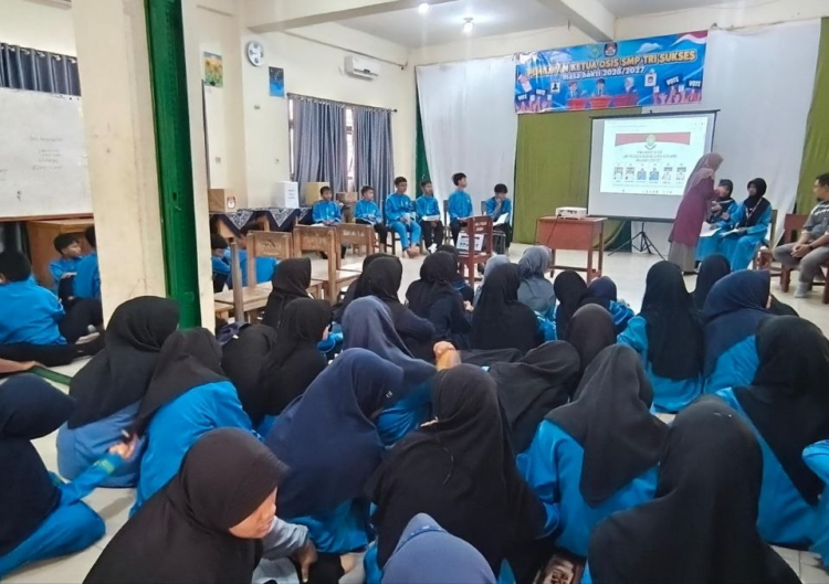 SMP Tri Sukses Gelar Pemilihan Ketua OSIS Secara Langsung