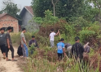 Ponpes Tawakkal Sebapo Bersihkan Area Asrama Putri Antisipasi Ular