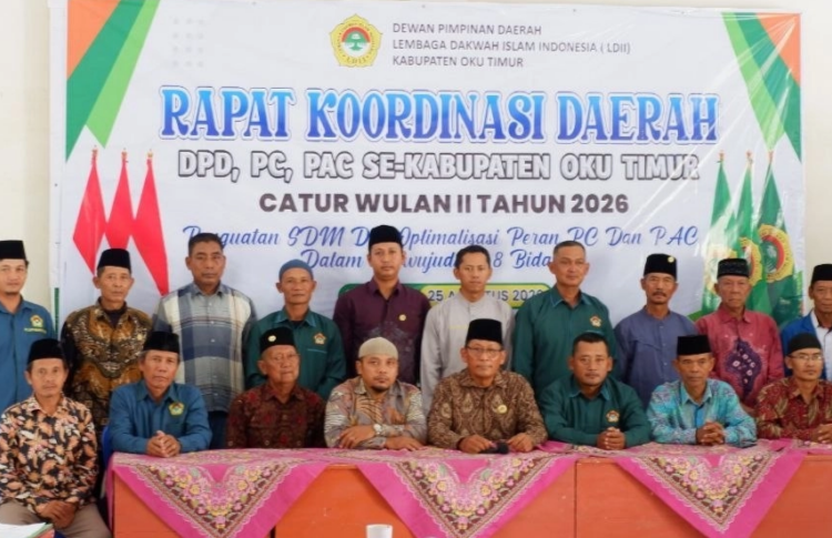 LDII OKU Timur Gelar Rakorda Caturwulan II, Perkuat Peran Organisasi
