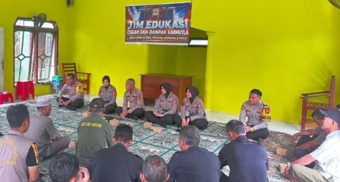 LDII Bakung Ikuti Penyuluhan Karhutla bersama Binmas Ogan Ilir