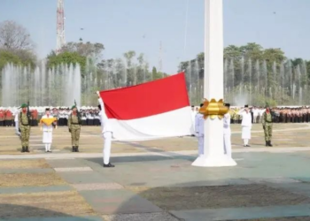 LDII Hadiri Upacara HUT ke-81 Kemerdekaan RI di Alun-Alun Kota Cilegon