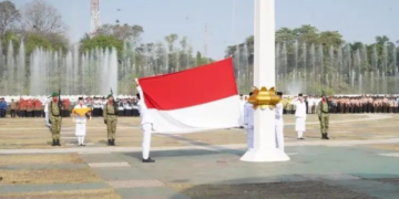 LDII Hadiri Upacara HUT ke-81 Kemerdekaan RI di Alun-Alun Kota Cilegon