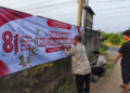 LDII Musi Rawas Pasang Banner Sambut HUT ke-81 RI