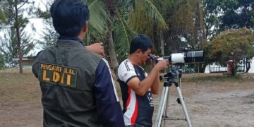 Tim Perukyat LDII Pantau Hilal Rabiul Awal 1448 H di Pantai Setumu