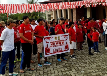 Perkuat Kemanusiaan, LDII Mimika Gelar Jalan Sehat dan Donor Darah