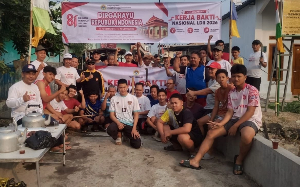 LDII Kragilan Gelar Kerja Bakti Nasional, Rawat Lingkungan dan Gotong Royong
