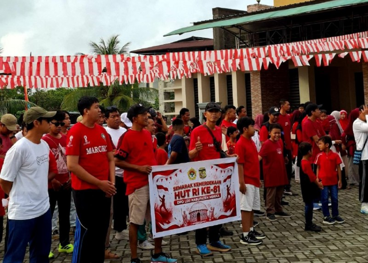Perkuat Kemanusiaan, LDII Mimika Gelar Jalan Sehat dan Donor Darah