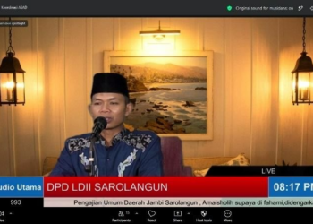 LDII Sarolangun Gelar Pengajian Hibrid, Ajak Warga Tingkatkan Syukur