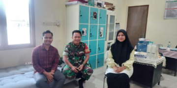 Guru SMP dan SMA Baitul Ulum Al Musawwa Sambut Kunjungan Koramil Kramatwatu