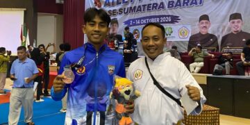 Atlet Persinas ASAD Pasbar, Raih Medali Perunggu Pada Porprov XVI Sumbar