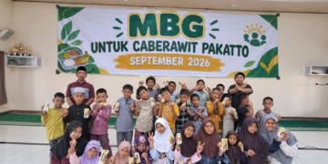 PAC LDII Pakatto Gelar Pembagian Makan Bergizi Gratis Cabe Rawit