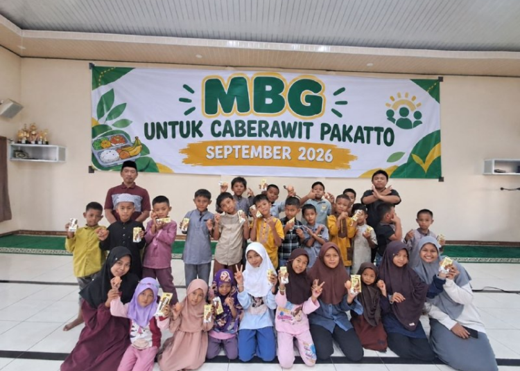 PAC LDII Pakatto Gelar Pembagian Makan Bergizi Gratis Cabe Rawit