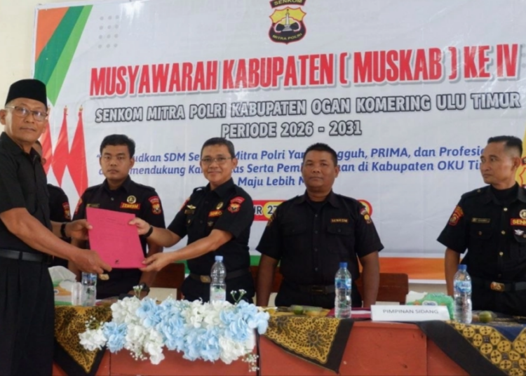 Perkuat Konsolidasi Internal, Senkom Mitra Polri OKU Timur Gelar Muswil