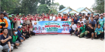 Warga LDII Sei Beduk Ikuti Gerakan Indonesia ASRI, Bersihkan Lingkungan Mangsang
