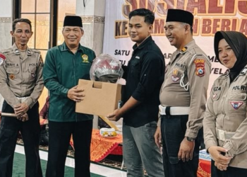 Peduli Keselamatan, LDII Kota Kediri Gandeng Satlantas Berikan Edukasi Berlalu Lintas