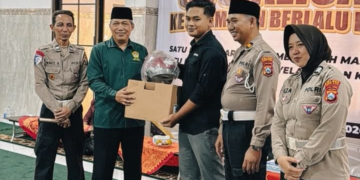 Peduli Keselamatan, LDII Kota Kediri Gandeng Satlantas Berikan Edukasi Berlalu Lintas